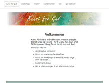 Tablet Screenshot of kunstforgud.dk
